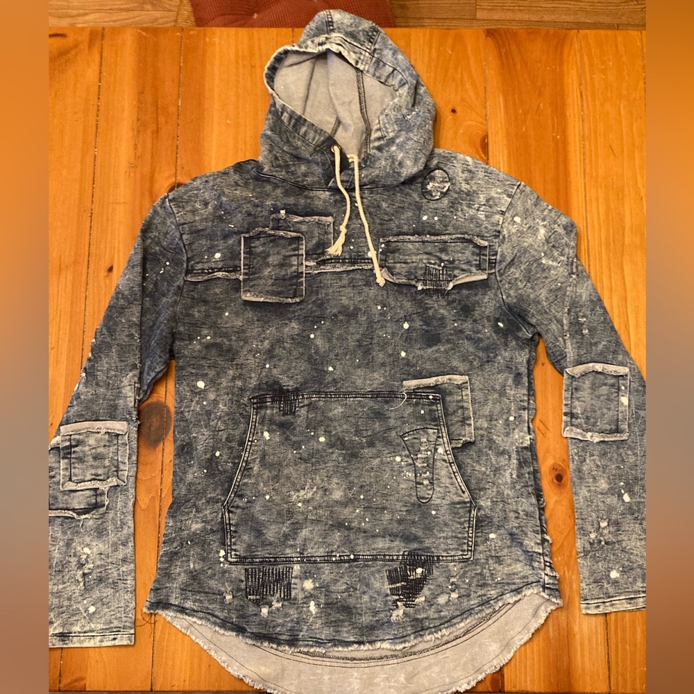 Delf Trading Imperious Denim Hoodie-XL